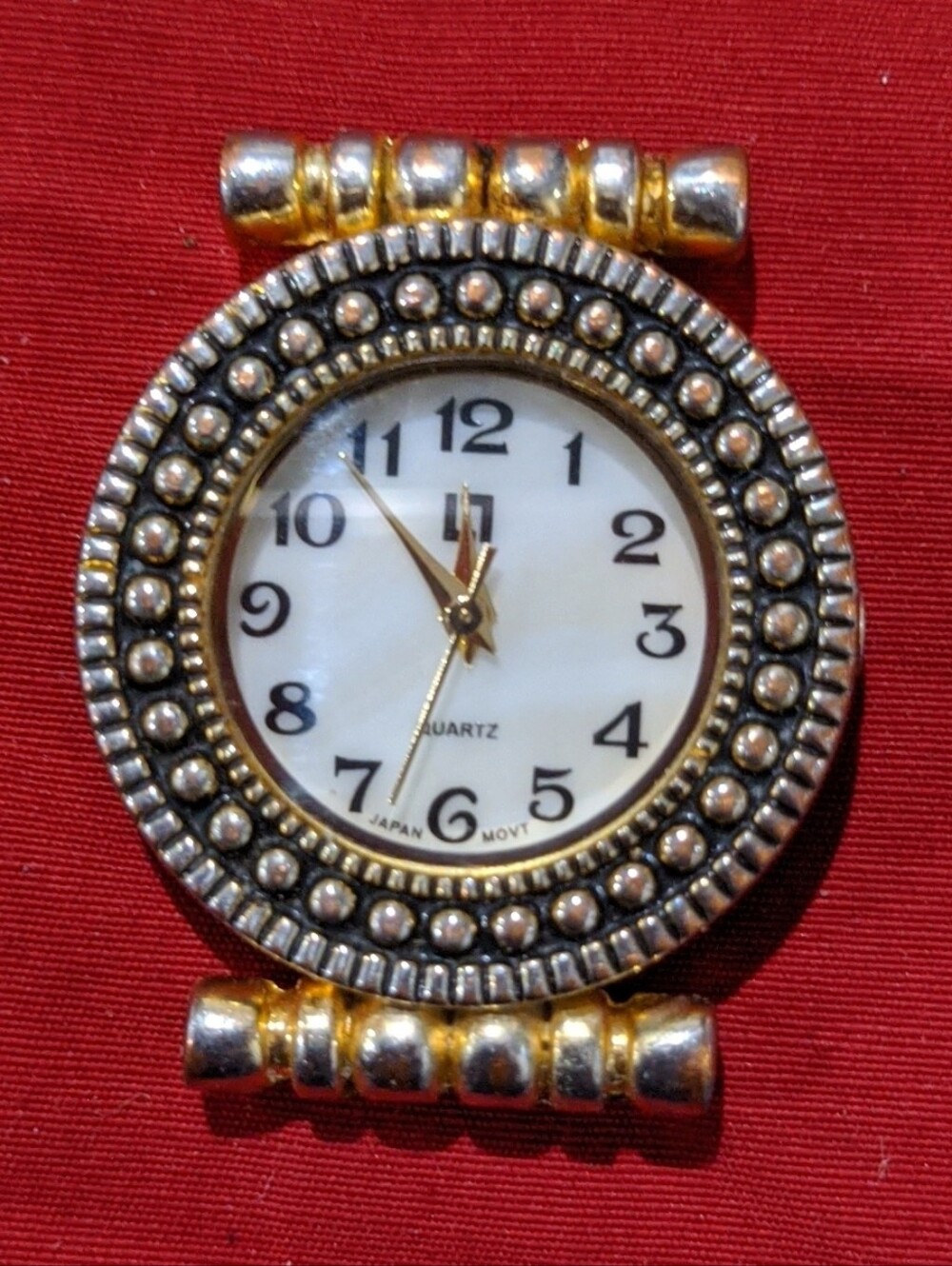 Lane Bryant Gold and Silver Round Crystal-Style Watch Face